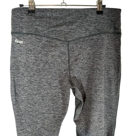 Feat Solace Leggings Heather Charcoal Gray High Rise Large - Picture 7 of 10
